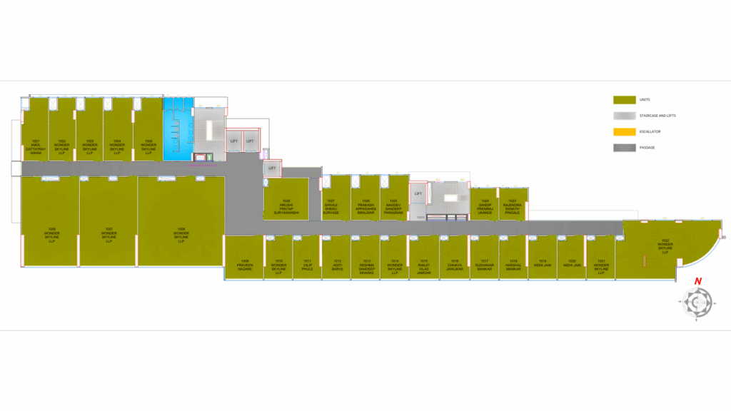 TENTH FLOOR PLAN 41 city hub
